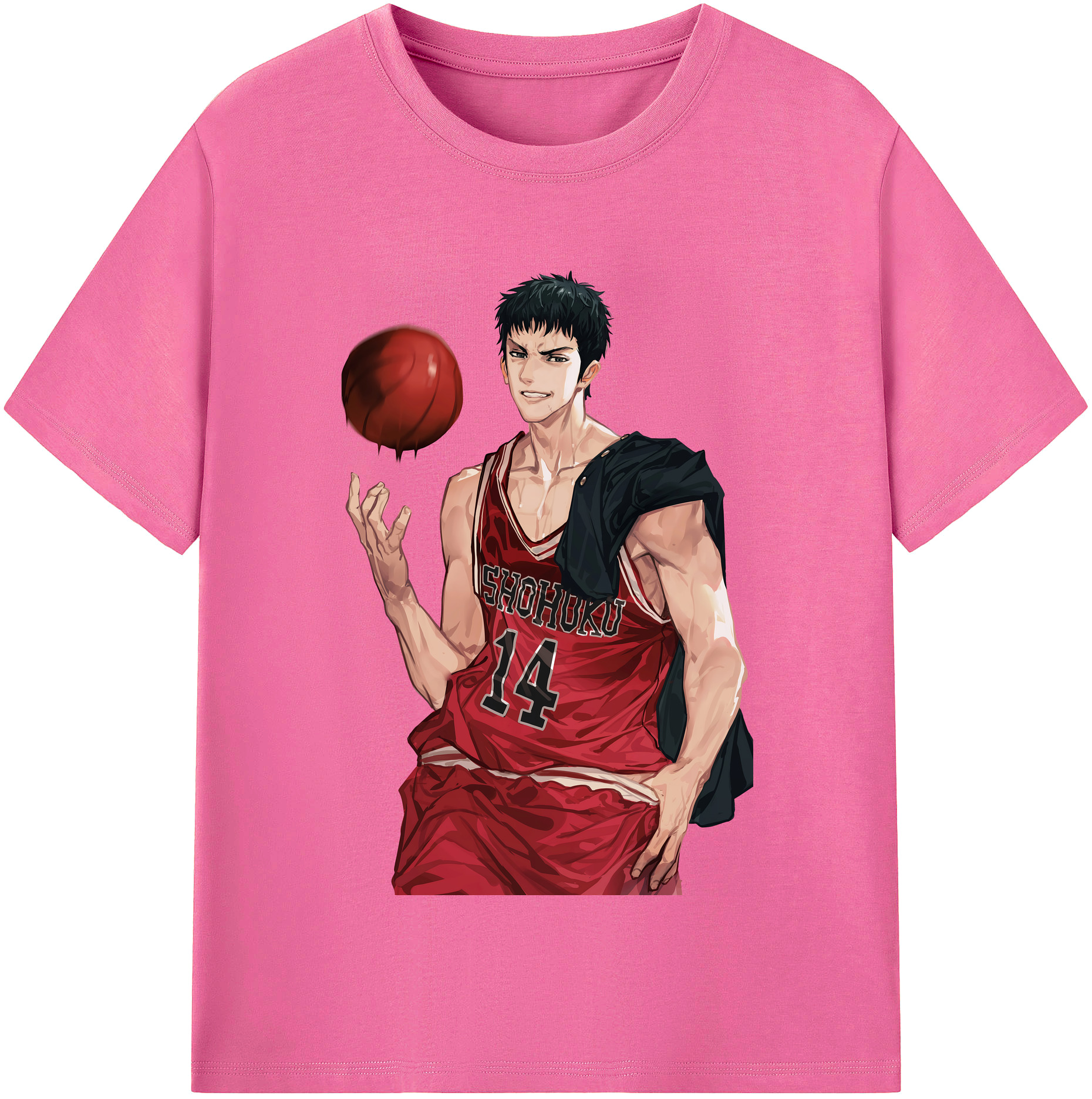 （画像用） SLAM DUNK／スラムダンク レディースカジュアルプリントTシャツ（綿100％）